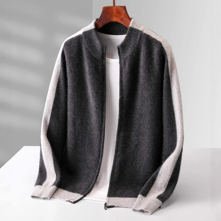 Ferrara Cashmere Zip Through Jacket