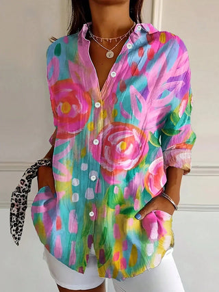 Alerry Colorful Pattern Blouse