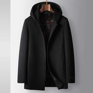 100 Percent Woolen Hooded Coat