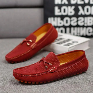 Gianni Perforated Leather Loafers