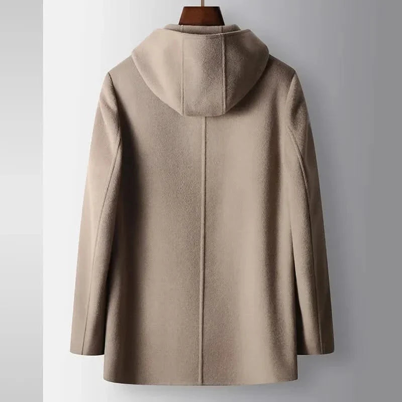 100 Percent Woolen Hooded Coat