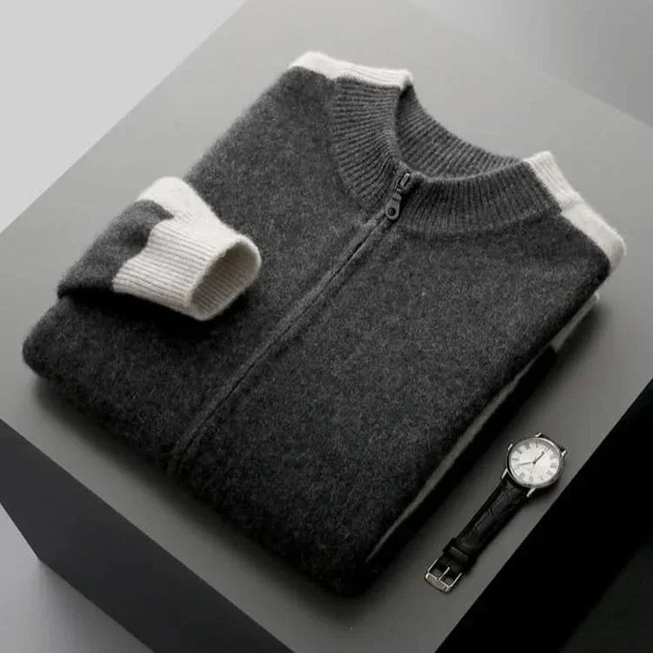 Ferrara Cashmere Zip Through Jacket