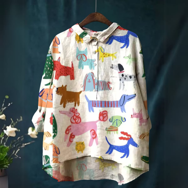 Elsia Stylish Everyday Shirt with Pattern