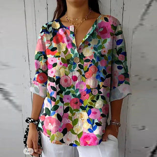 Dannika Lightweight Floral Blouse