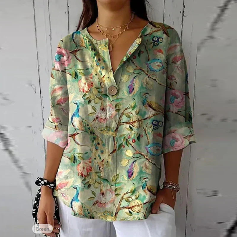 Dannika Lightweight Floral Blouse