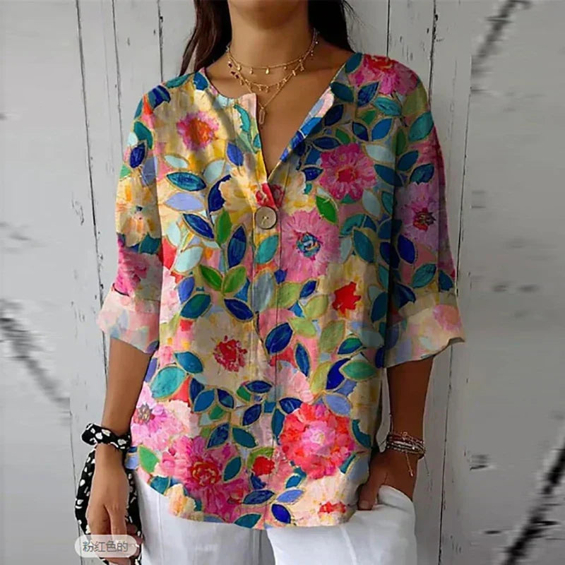Dannika Lightweight Floral Blouse