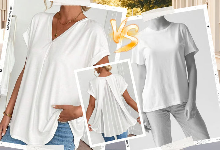 Diona Structured Confidence V-Neck T-Shirt