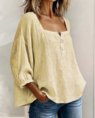 Fiona Breezy Cotton Linen Blouse