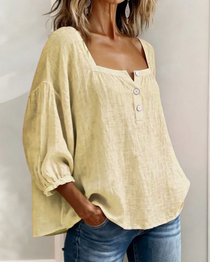 Fiona Breezy Cotton Linen Blouse