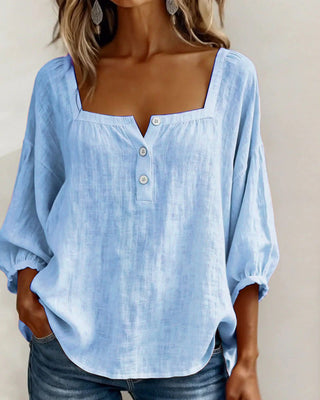 Fiona Breezy Cotton Linen Blouse