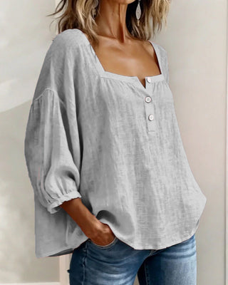 Fiona Breezy Cotton Linen Blouse