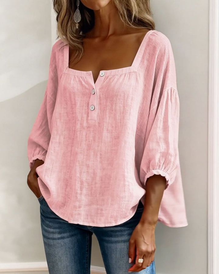 Fiona Breezy Cotton Linen Blouse