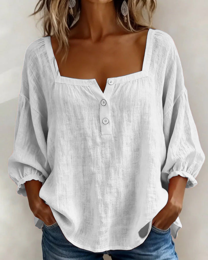 Fiona Breezy Cotton Linen Blouse