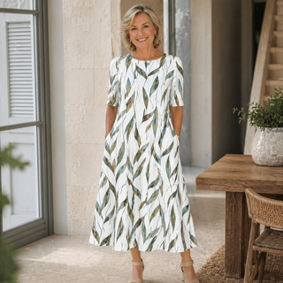 Sarah Effortless Floral Midi Dress