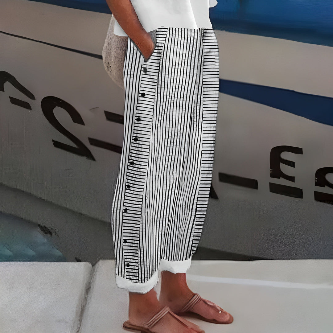 Barbara Comfortable Pants with Side Pockets