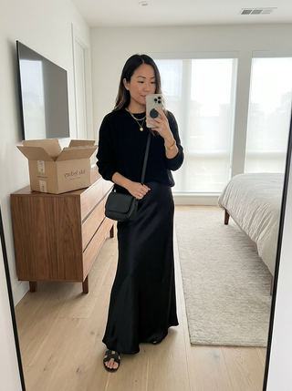 Isolde Knit and Satin Ensemble