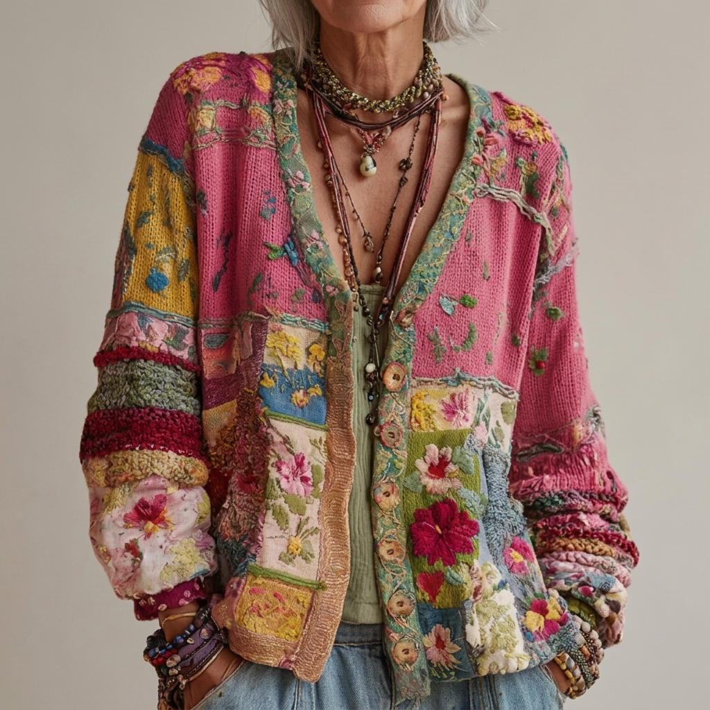 Flora Boho Knit Jacket