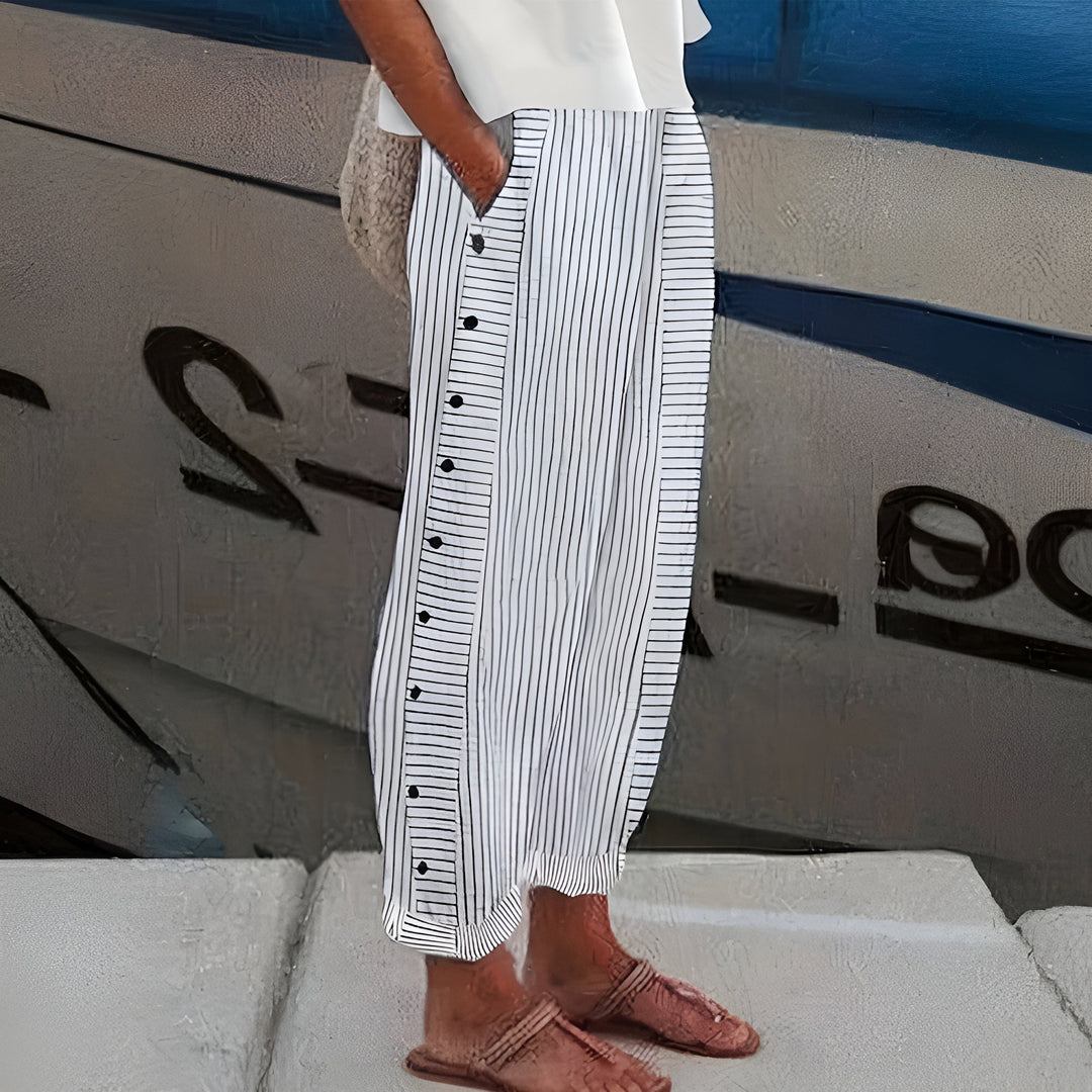 Barbara Comfortable Pants with Side Pockets