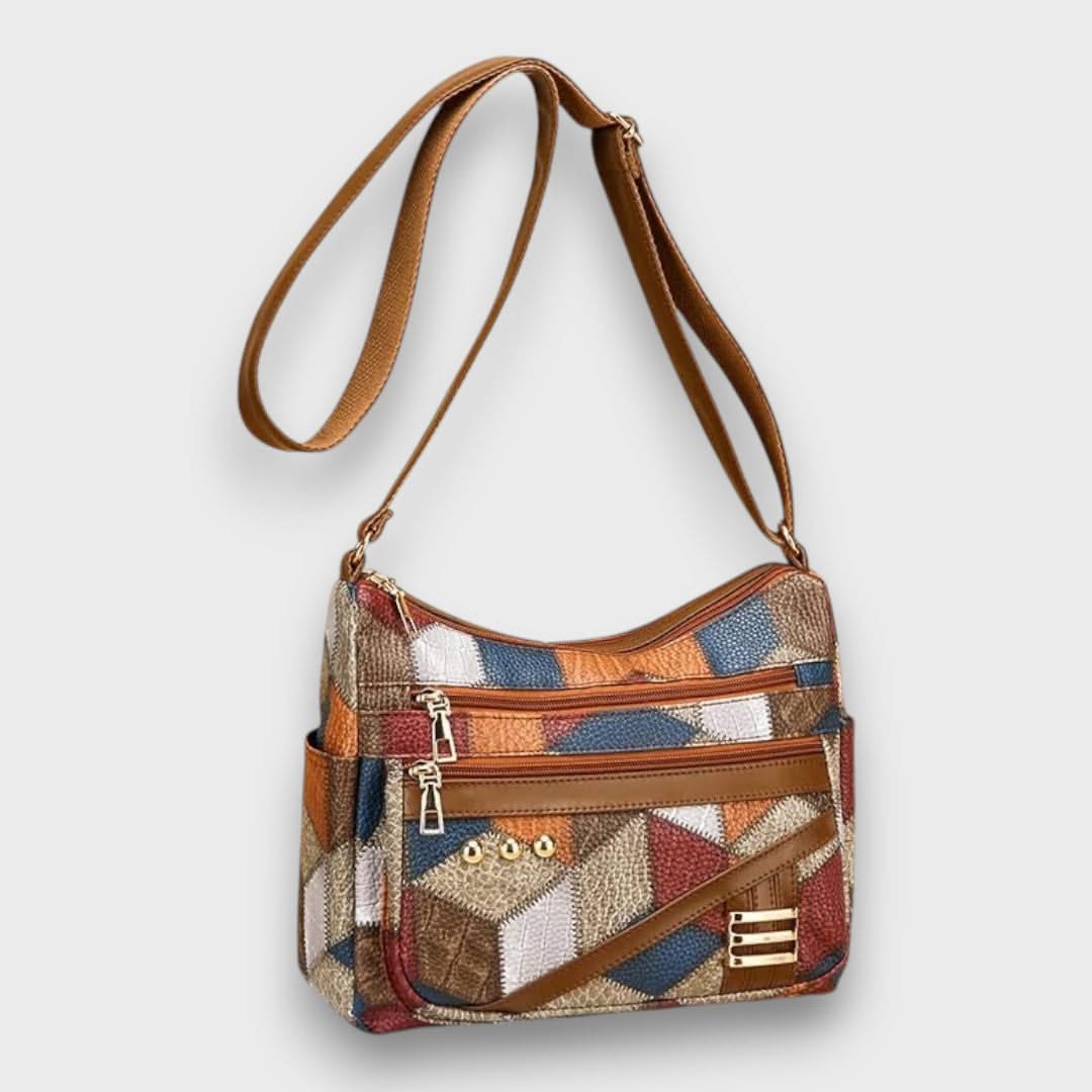 Solara Patchwork Shoulder Bag