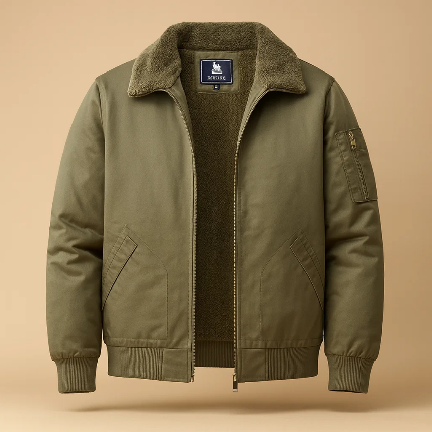 Graham Fleece Bomber Jacket