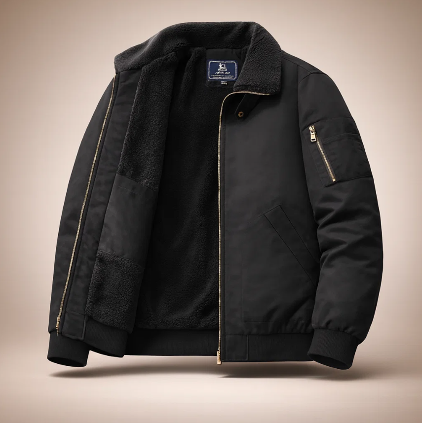 Graham Fleece Bomber Jacket