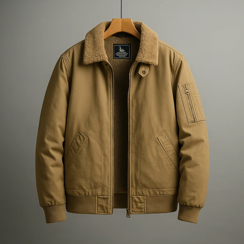 Graham Fleece Bomber Jacket