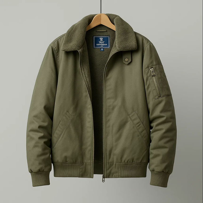 Graham Fleece Bomber Jacket