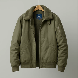 Graham Fleece Bomber Jacket