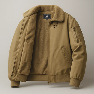 Graham Fleece Bomber Jacket