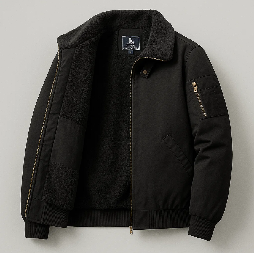 Graham Fleece Bomber Jacket
