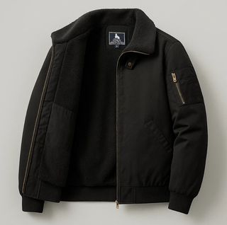 Graham Fleece Bomber Jacket