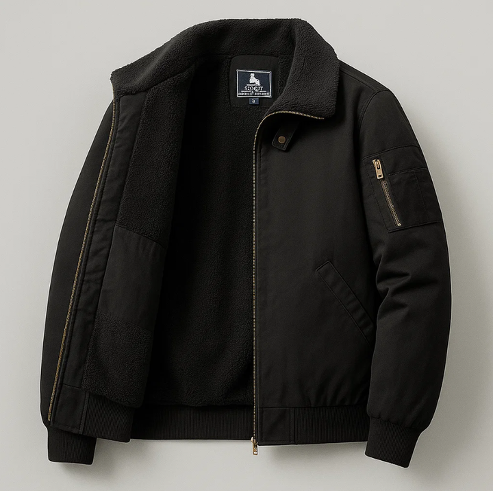 Graham Fleece Bomber Jacket