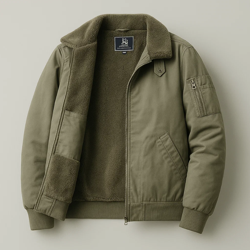 Graham Fleece Bomber Jacket