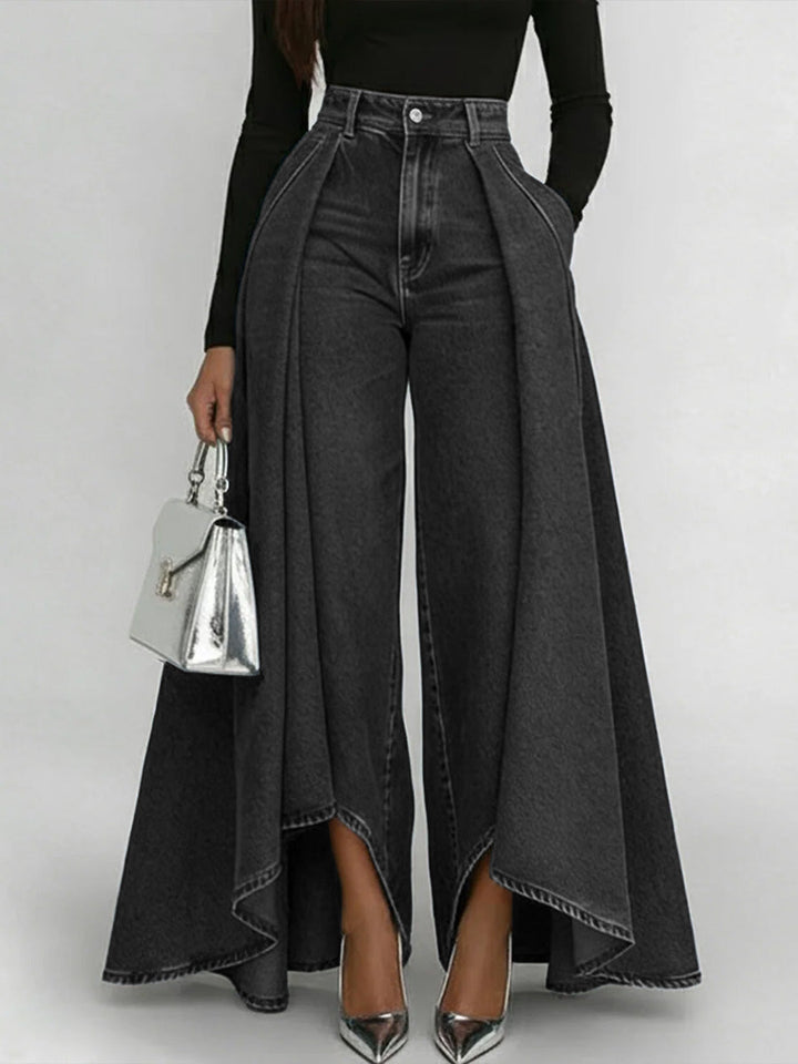 Erizza High Waisted Relaxed Wide Leg Jeans