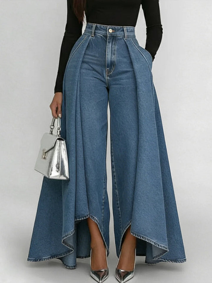 Erizza High Waisted Relaxed Wide Leg Jeans