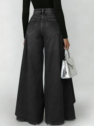 Erizza High Waisted Relaxed Wide Leg Jeans