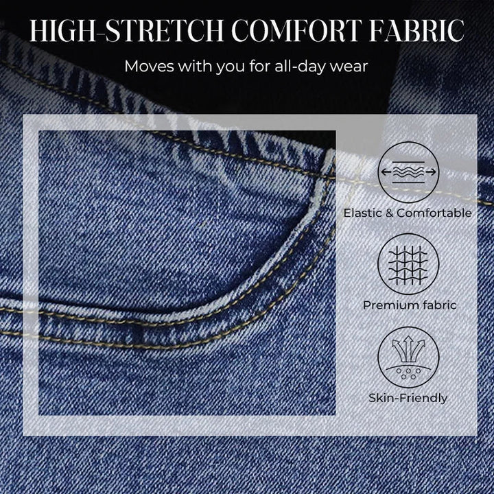 Alexandra High Waisted Flare Stretch Denim Pants