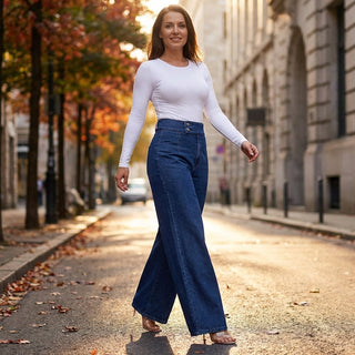 Aria High Waist Wide Leg Jeans