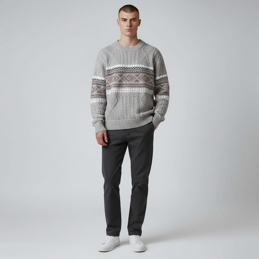 Arvid Nordic Knit Sweater